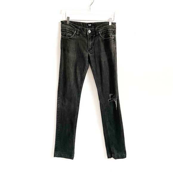 Dolce & Gabbana Audacious Distressed Skinny Jeans - Stone Washed Black, Size 31 - Picture 2 of 16